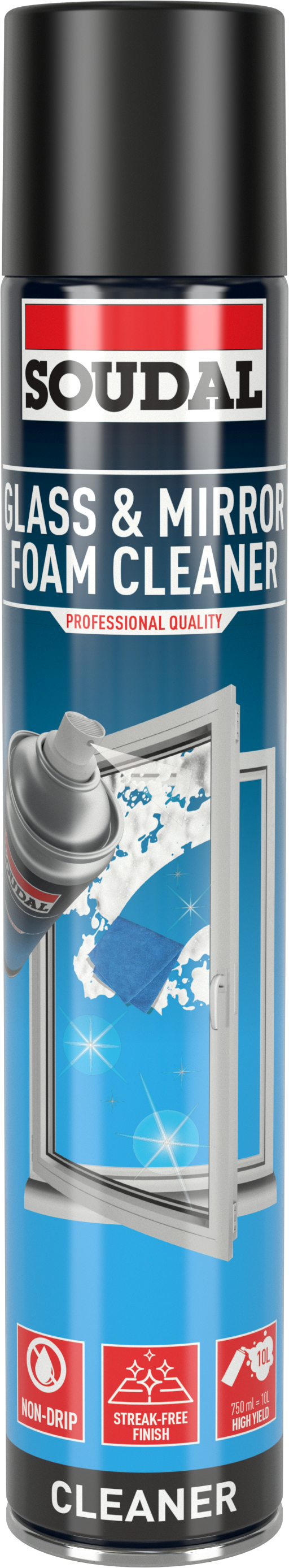 Soudal Glass Mirror Aerosol Spray Cleaner