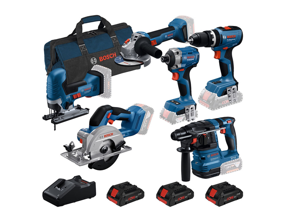 6 Piece Combo Kit 18V 3 x ProCORE Li-ion
