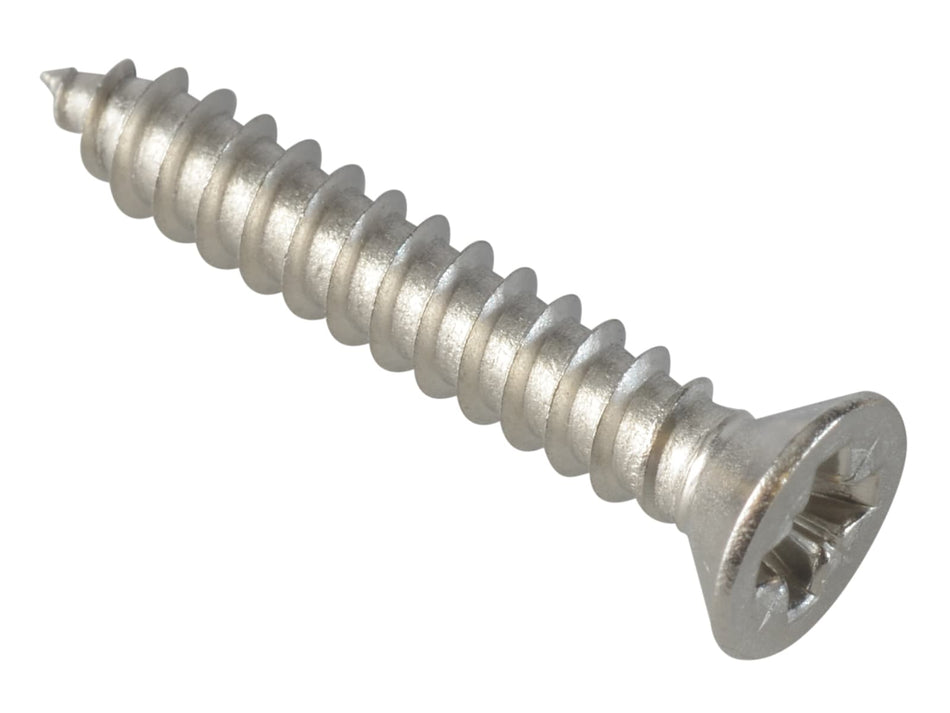 Self-Tapping Screw Pozi Compatible CSK A2 SS 3/4in x 8 ForgePack 30