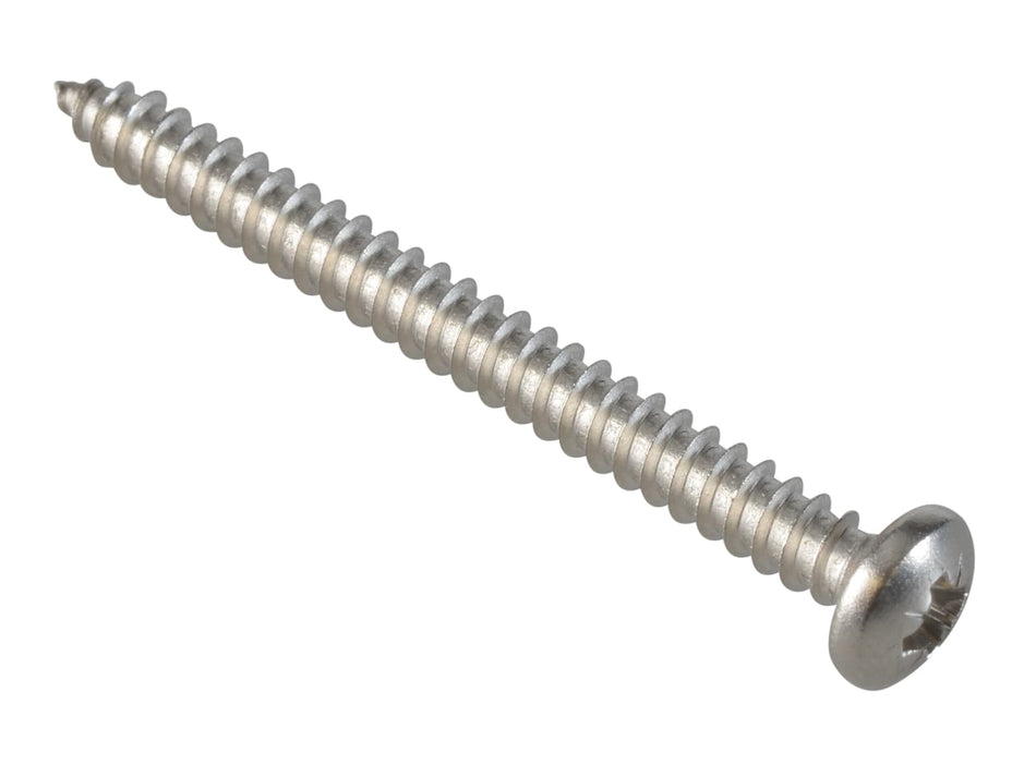 Self-Tapping Screw Pozi Compatible Pan Head SS 2in x 10 ForgePack 8