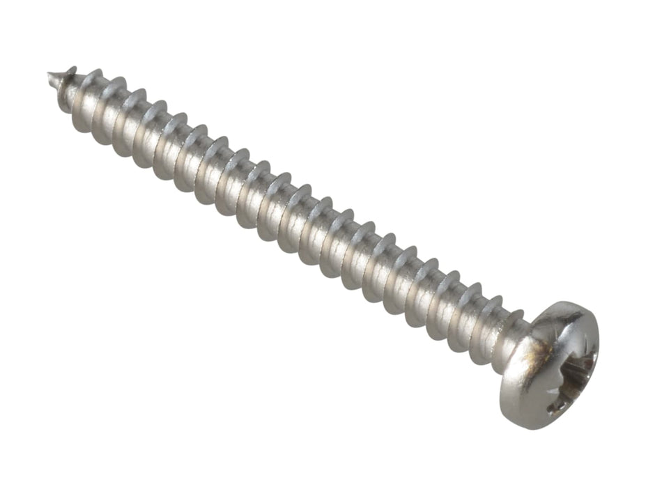 Self-Tapping Screw Pozi Compatible Pan Head SS 1in x 4 ForgePack 40