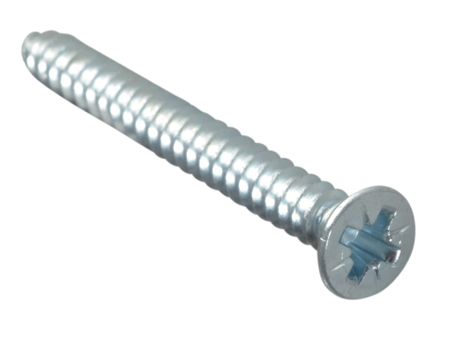 Self-Tapping Screw Pozi Compatible Pan Head ZP 1.1/2in x 8 ForgePack 12