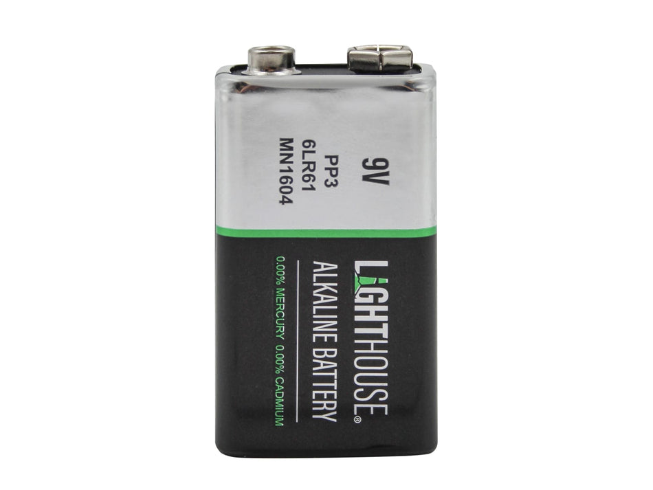 9V LR61 Alkaline Battery 1100 mAh (Single Pack)