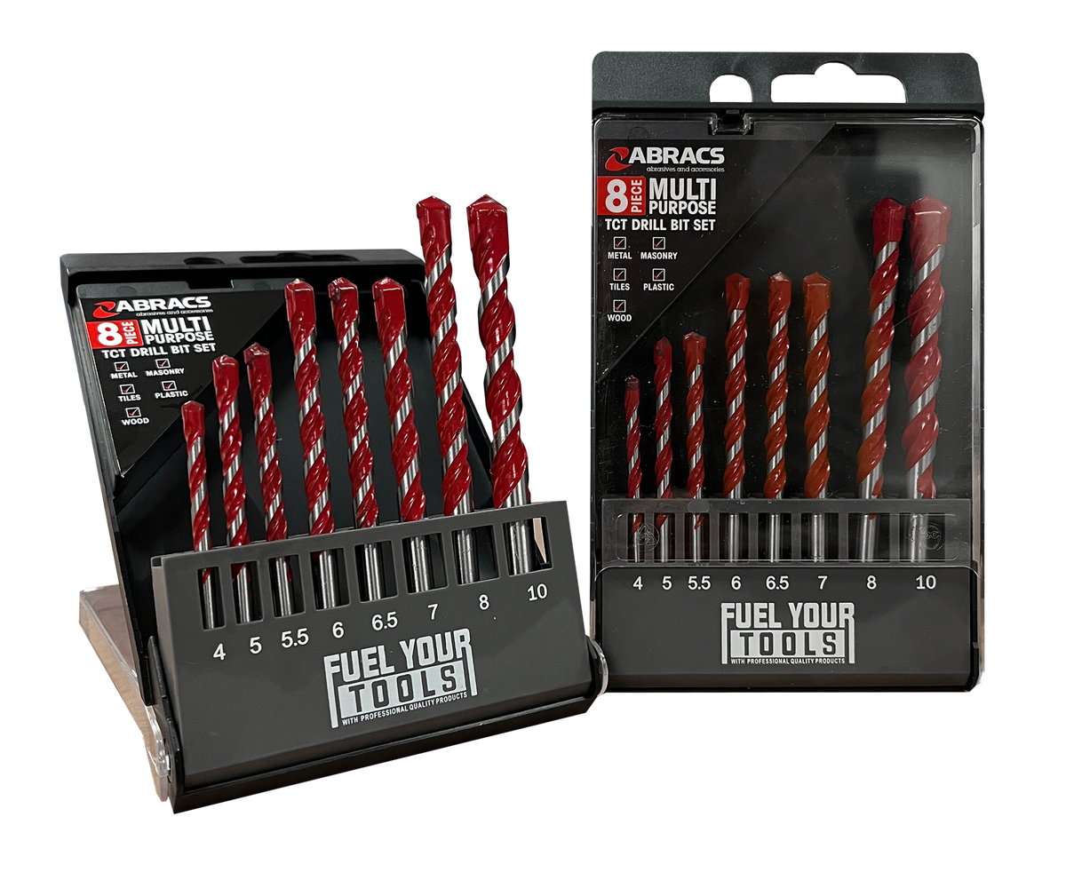 8pc Multi-Purpose TCT Drill Bit Set