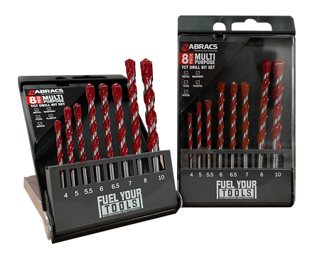 8pc Multi-Purpose TCT Drill Bit Set