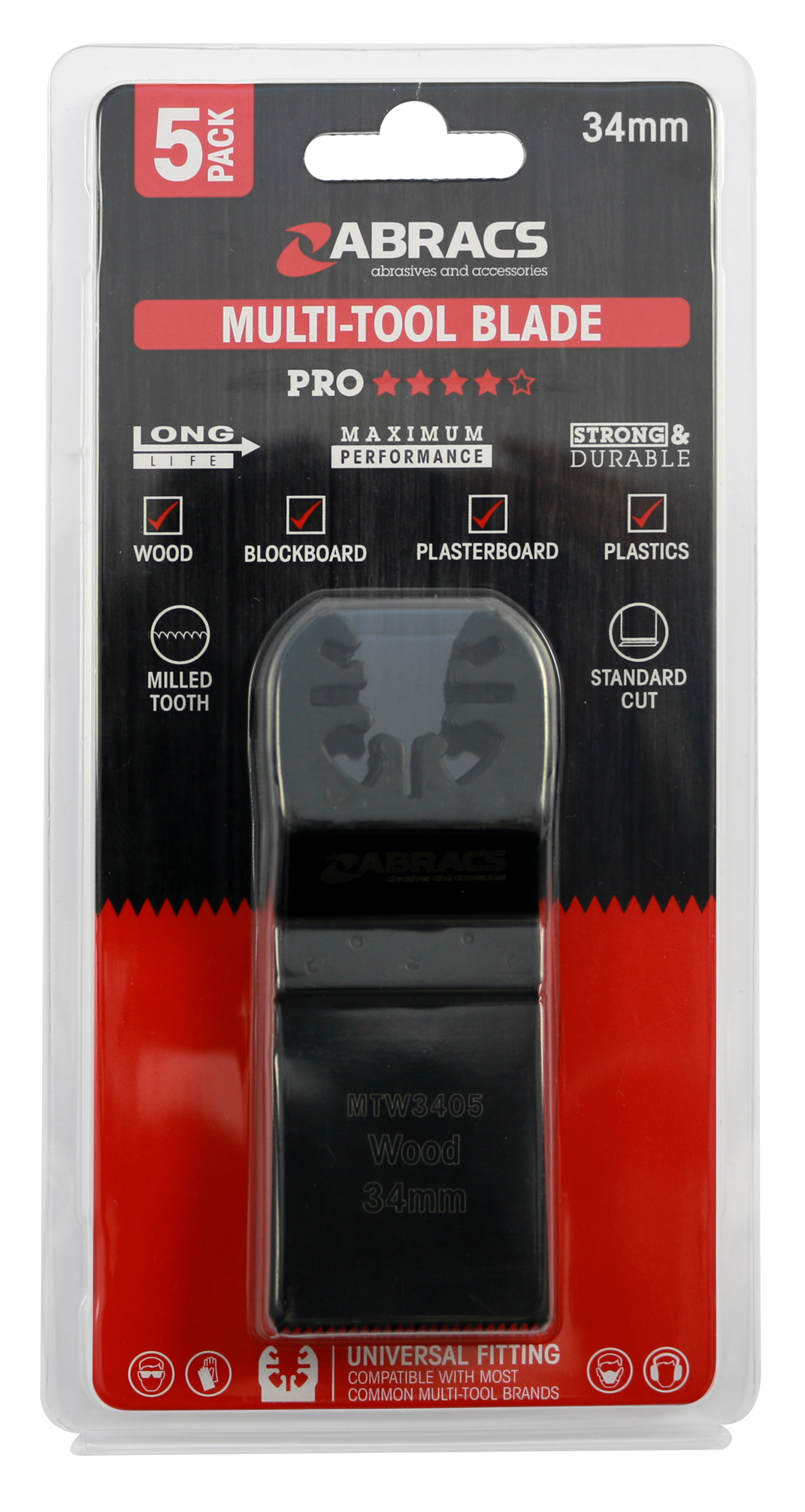 PRO Multi-Tool Blade Wood 34mm 5pc