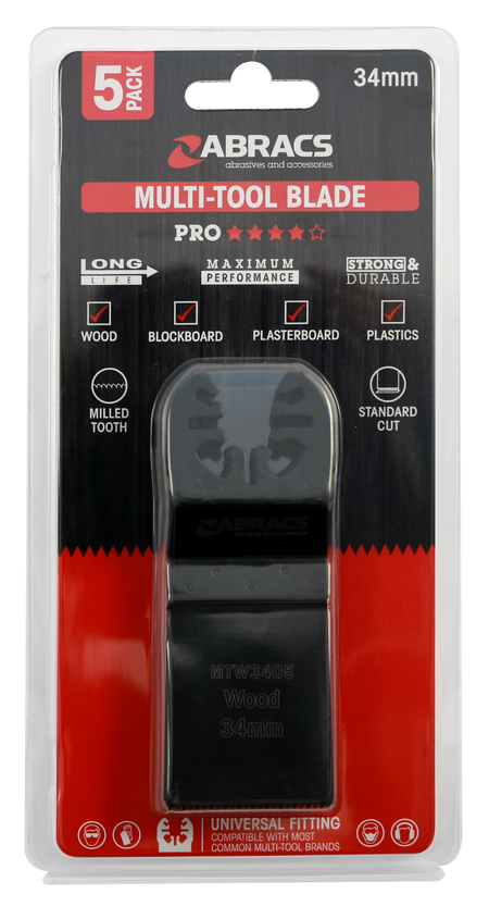 PRO Multi-Tool Blade Wood 34mm 5pc