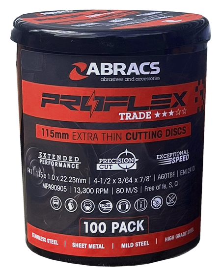 PROFLEX INOX Cutting Disc Tub of 100