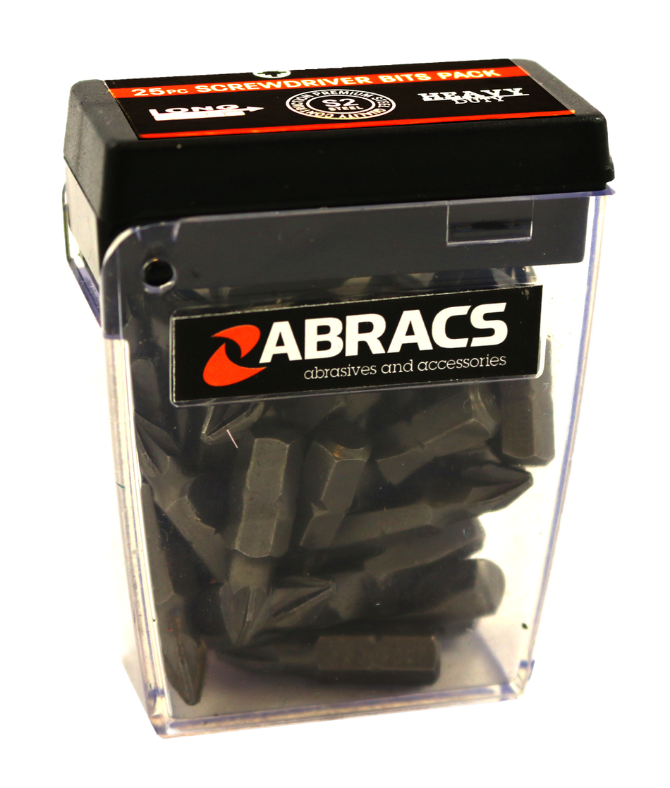 Abracs 25mm PH2 Screwdriver Bit (25pc pack)