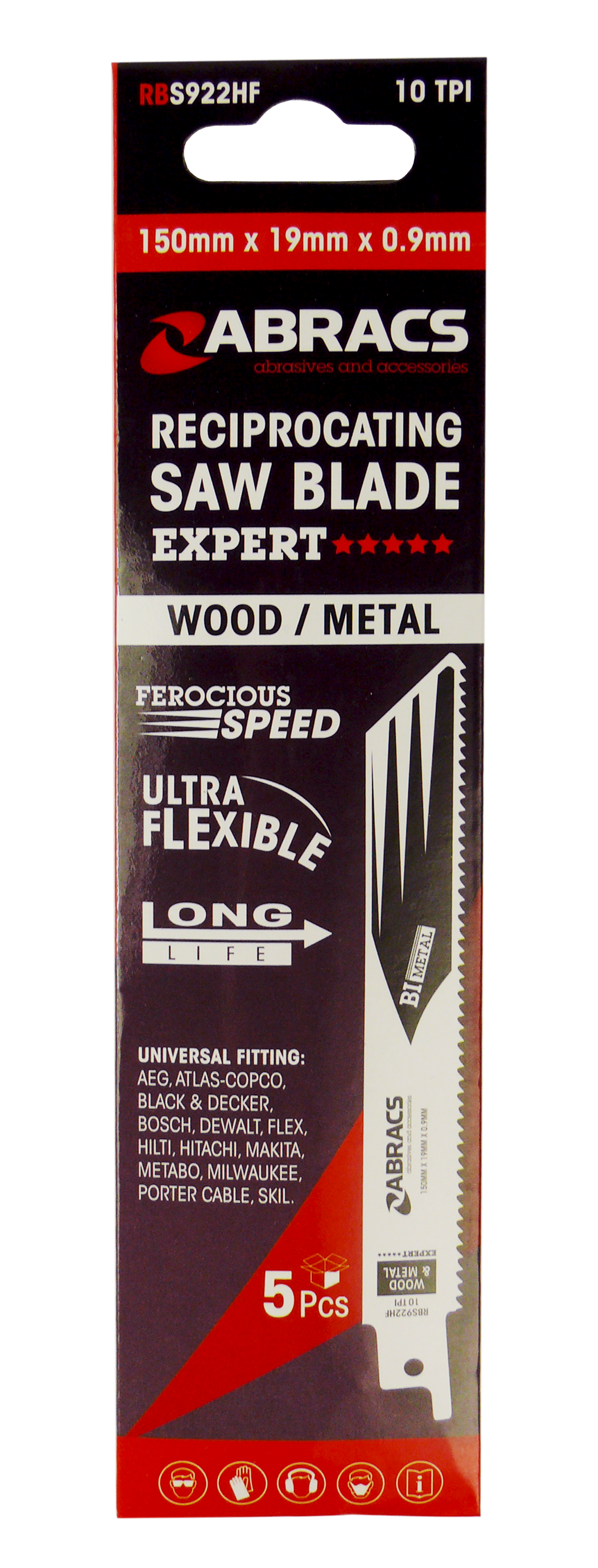 Wood Metal Reciprocating Saw Blade 150mm
