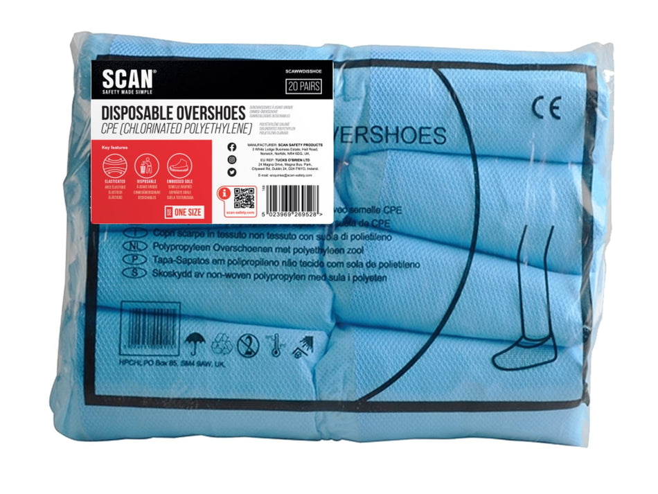 Disposable Overshoes (20 pairs)