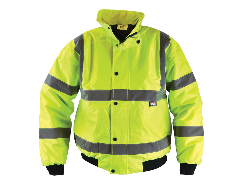 Hi-Vis Bomber Jacket Yellow - XXL (52in)