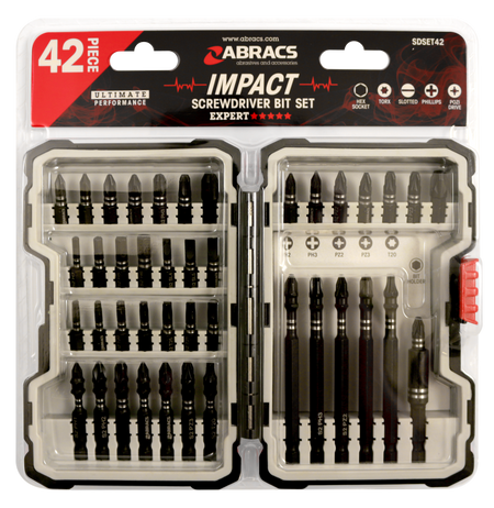 42pc Impact Screwdriver Bits Kit