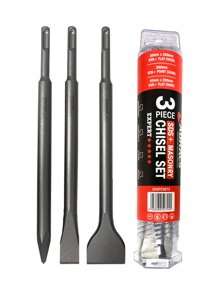 3pc SDS+ Masonry Chisel Set