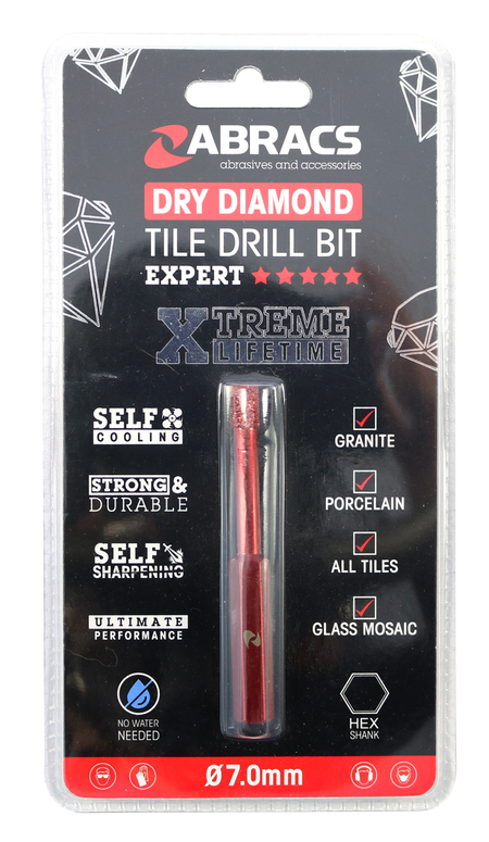 Diamond Tile Drill Bit 7mm