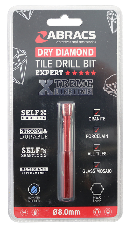 Diamond Tile Drill Bit 8mm
