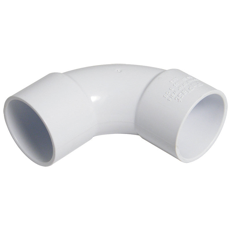 Floplast 40mm Swept Bend White (WS15)